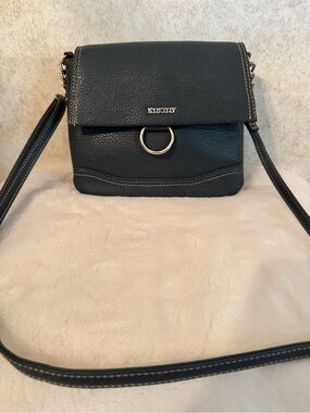 Koltov Blue Crossbody Bag with Silver  Detail